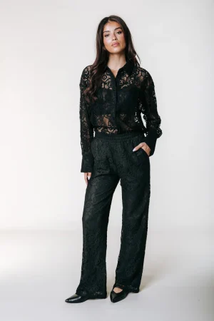 colourful-rebel-melody-lace-pants-black